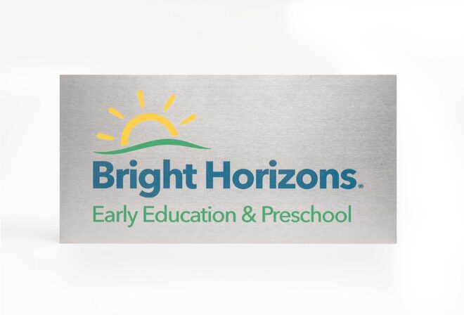 Bright Horizons Thin Gauge Sign