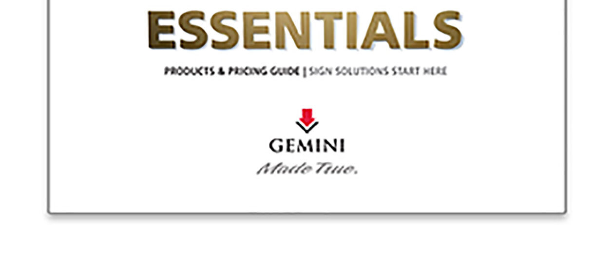 Information for Architects Gemini Signage Gemini