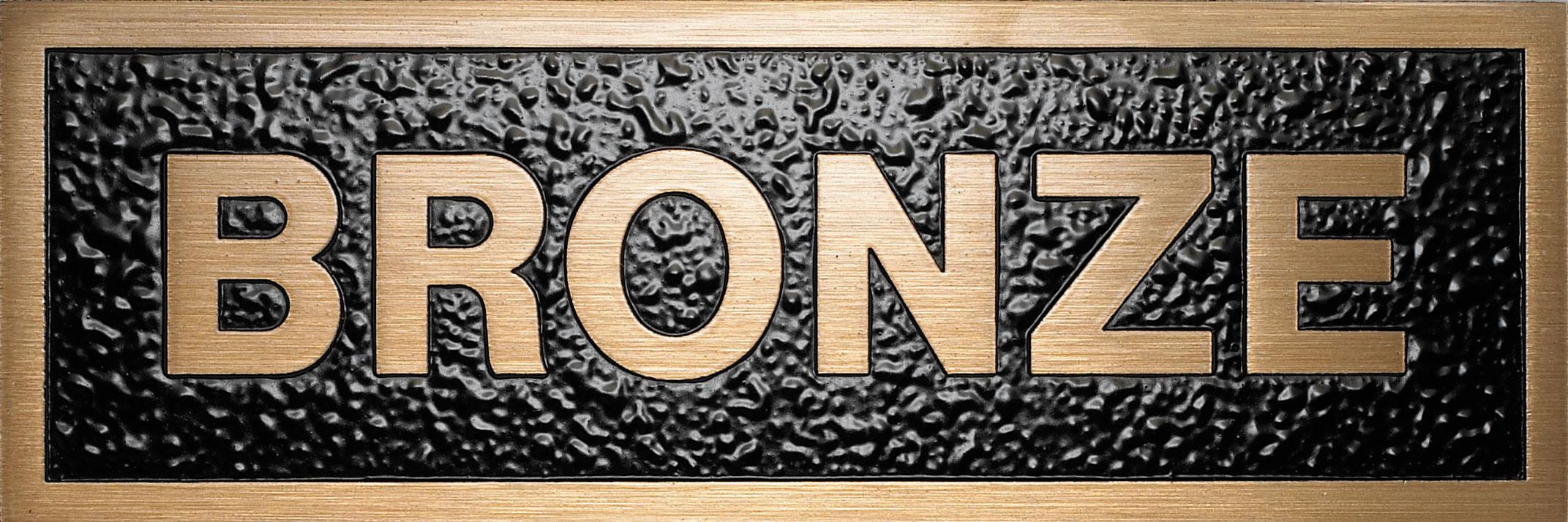 Brushed Bronze plaque option sample