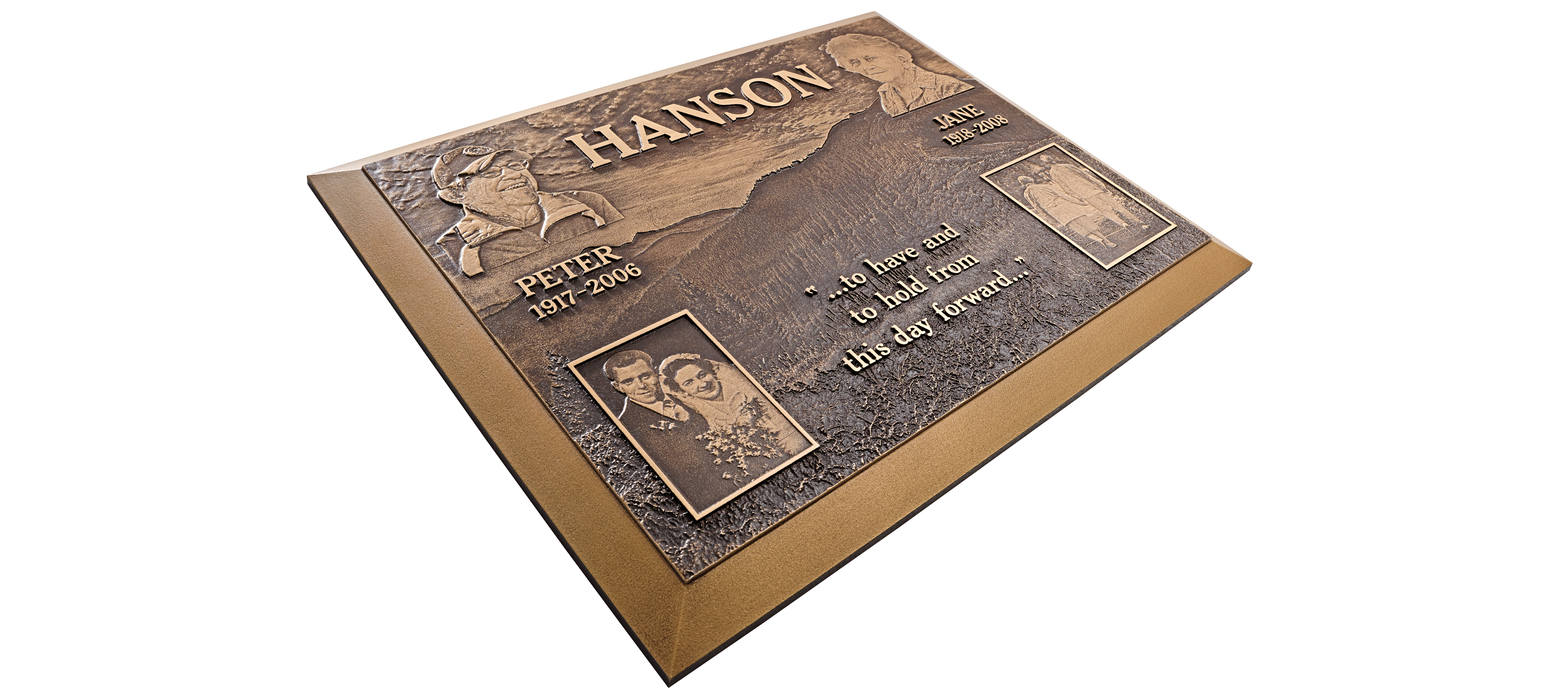 Engraved Wooden Memorial Plaques