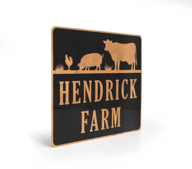 Hendrick Farm Thin Gauge Sign