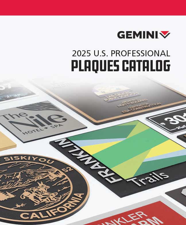 Gemini Plaques Catalog