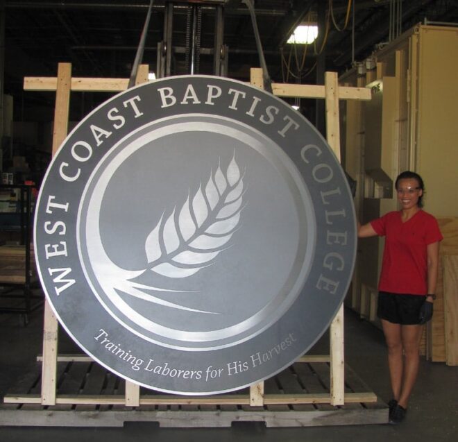 West Coast Baptist College Plaque