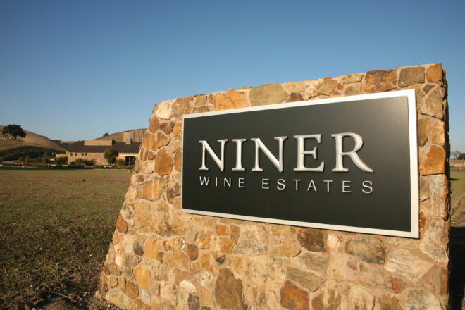 Niner Wine Estates sign