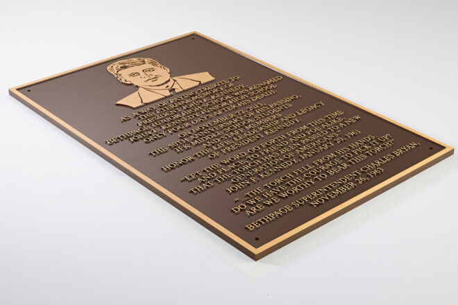 JFK plaque