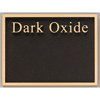 Dark Oxide plaque option sample