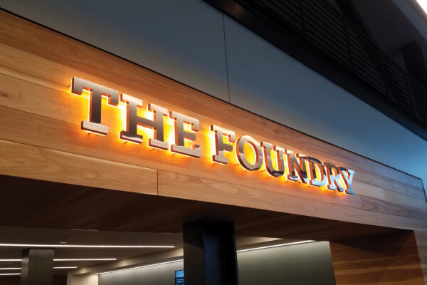 The Foundry sign