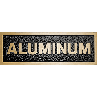 Flash Bronze plaque option sample