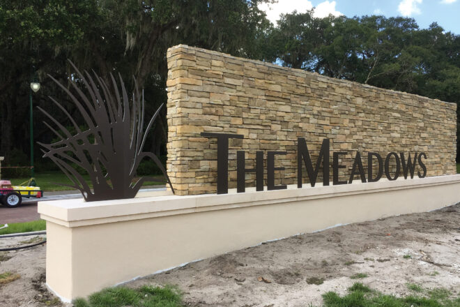 The Meadows Sign