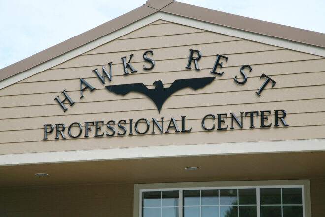 Hawks Rest sign