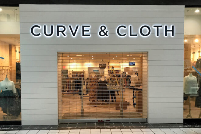 Curve & Cloth sign
