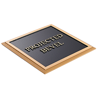 Projected Bevel plaque option sample